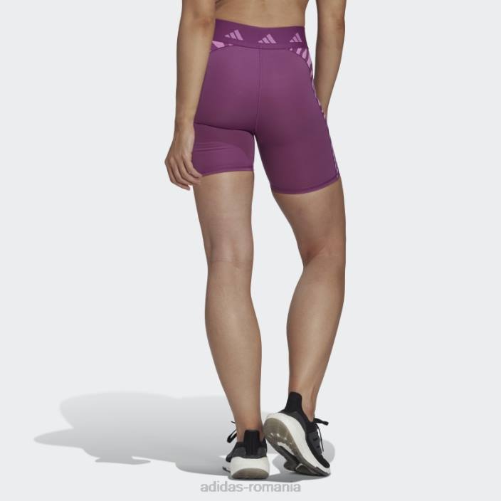 Adidas colanți scurti adidas cu talie înaltă hiperglam techfit zebra mov bogat femei mov bogat 2JBN10803