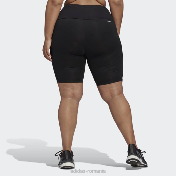Adidas colanți scurti sport cu talie înaltă proiectați negru (plus mărime) adidas femei alb negru 2JBN10647