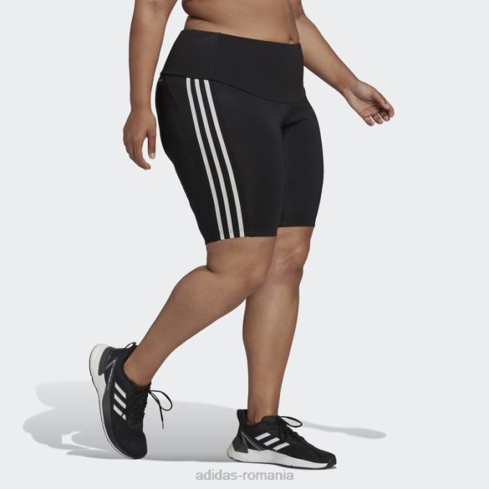 Adidas colanți scurti sport cu talie înaltă proiectați negru (plus mărime) adidas femei alb negru 2JBN10647