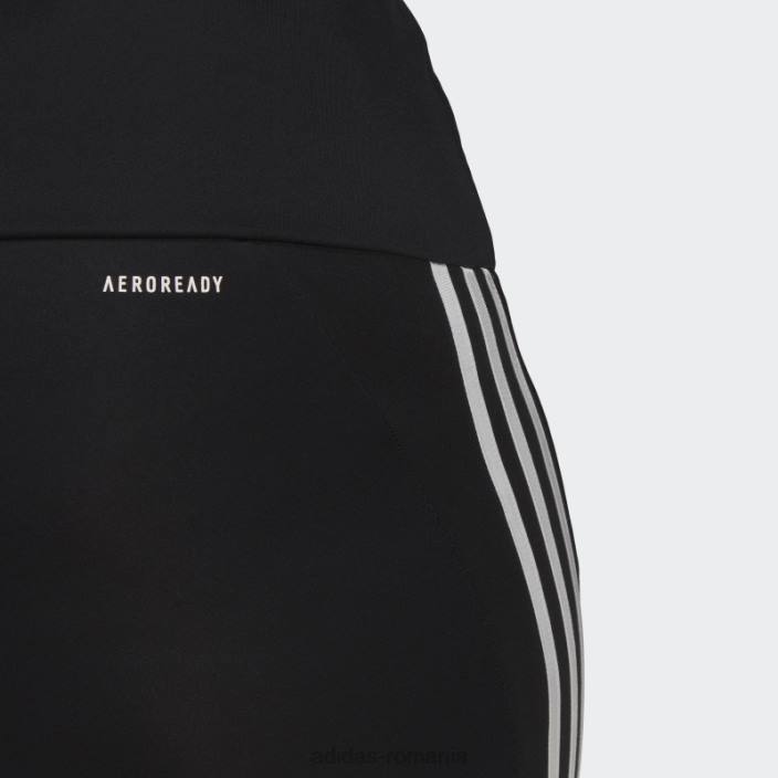 Adidas colanți scurti sport cu talie înaltă proiectați negru (plus mărime) adidas femei alb negru 2JBN10647