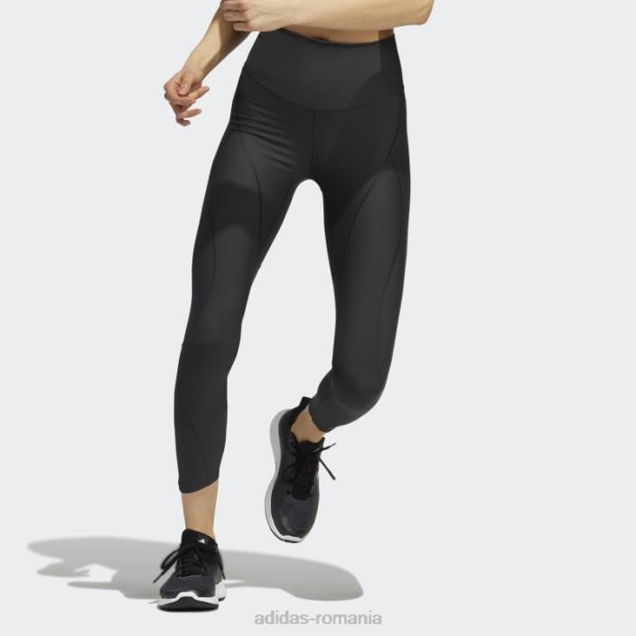 Adidas colanti carbon yoga primeblue 7/8 femei carbon 2JBN3185