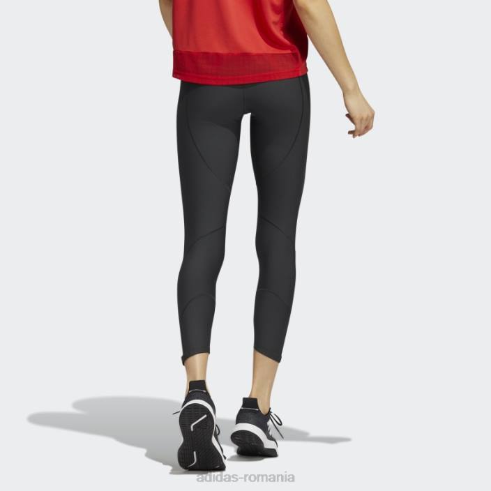 Adidas colanti carbon yoga primeblue 7/8 femei carbon 2JBN3185