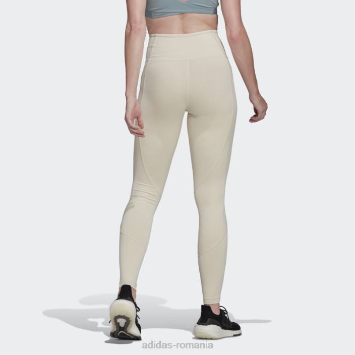 Adidas colanti de antrenament hyperglam alb adidas femei alb 2JBN2964