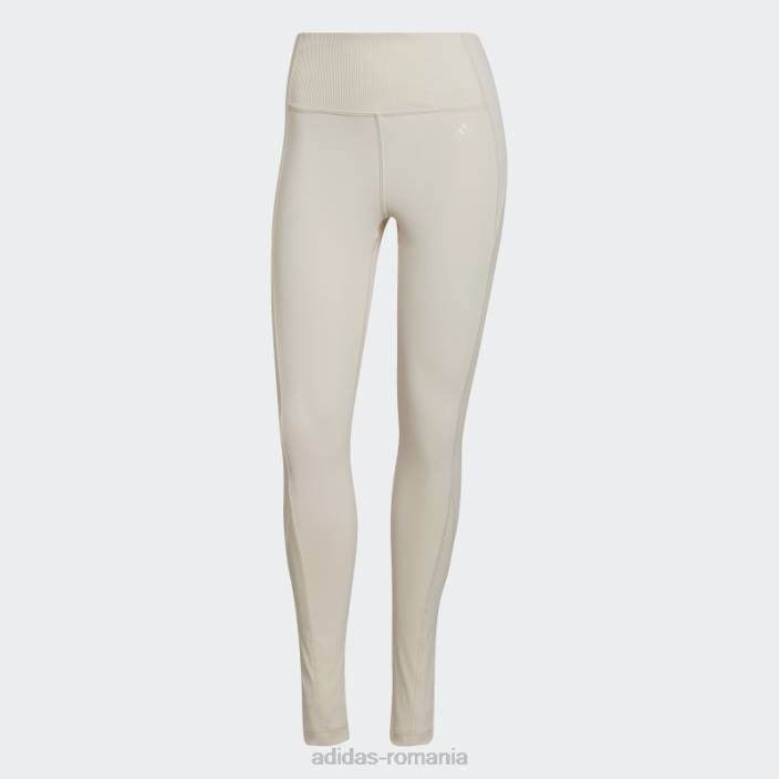 Adidas colanti de antrenament hyperglam alb adidas femei alb 2JBN2964