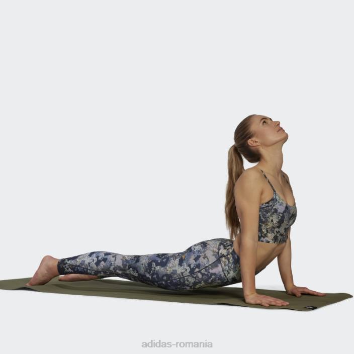 Adidas colanti de yoga studio 7/8 tint albastru femei nuanță albastră/carbon/negru 2JBN10626