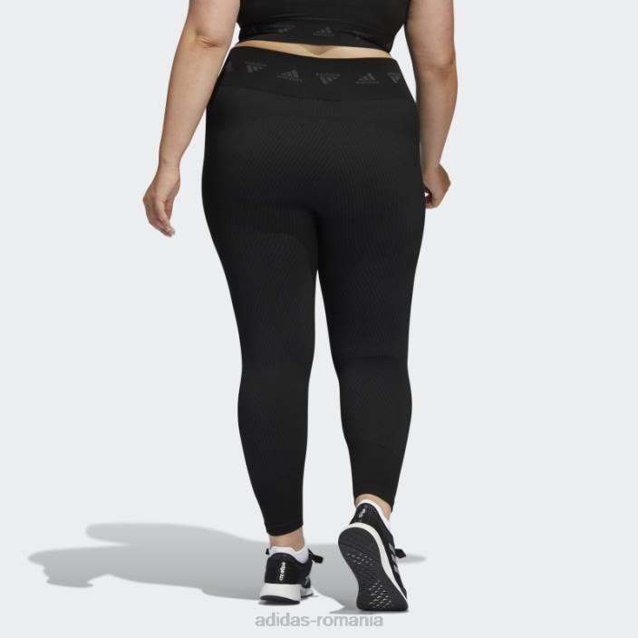 Adidas colanti negri aeroknit antrenament 7/8 (plus marime) adidas femei gri inchis 2JBN10509