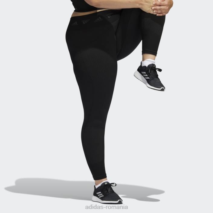 Adidas colanti negri aeroknit antrenament 7/8 (plus marime) adidas femei gri inchis 2JBN10509