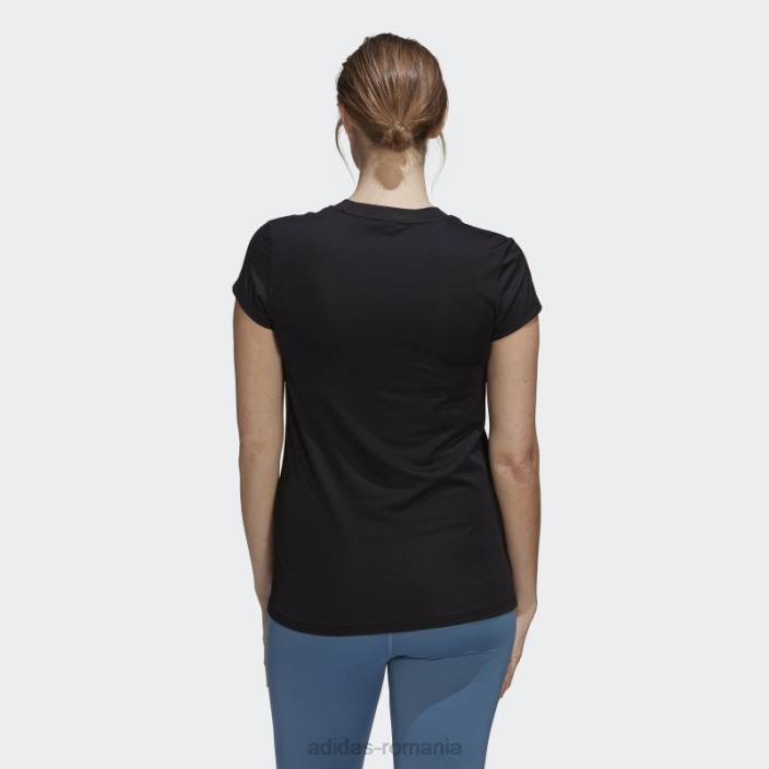 Adidas conceput pentru a muta colorblock sport tricou (maternitate) moda albă femei alb negru 2JBN10405