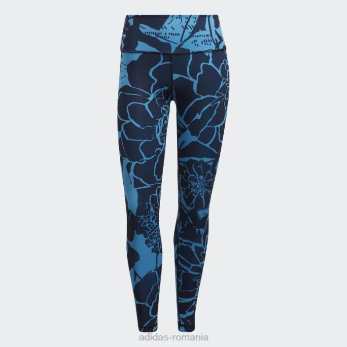 Adidas craft blue optime superher training 7/8 jambiere adidas femei craft blue 2JBN10563