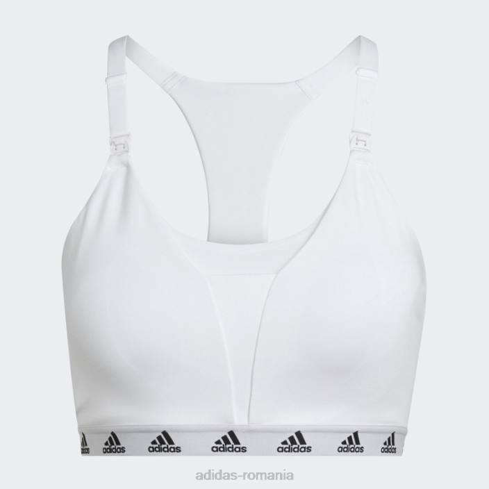 Adidas crește pozitivitatea de zi cu zi susține la lumină sutien de alăptare alb femei alb 2JBN10802