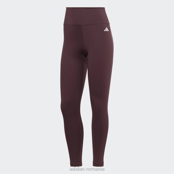 Adidas esențiale pentru antrenament jambiere 7/8 cu talie înaltă maro femei maro 2JBN8983