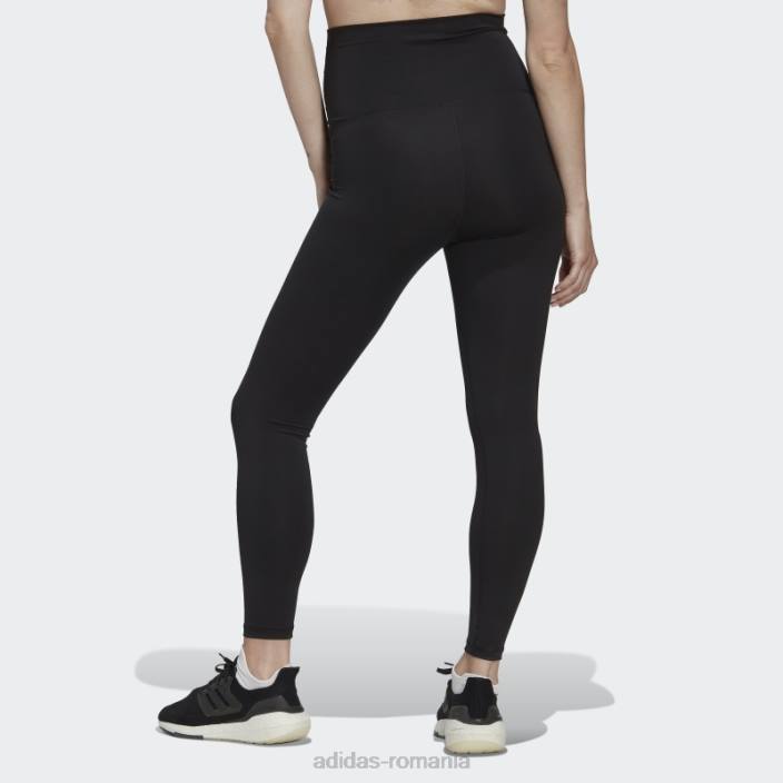 Adidas esențiale pentru antrenament jambiere 7/8 (maternitate) negru femei negru 2JBN9991