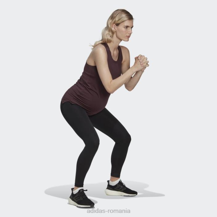 Adidas esențiale pentru antrenament jambiere 7/8 (maternitate) negru femei negru 2JBN9991