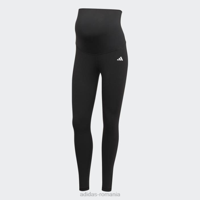 Adidas esențiale pentru antrenament jambiere 7/8 (maternitate) negru femei negru 2JBN9991
