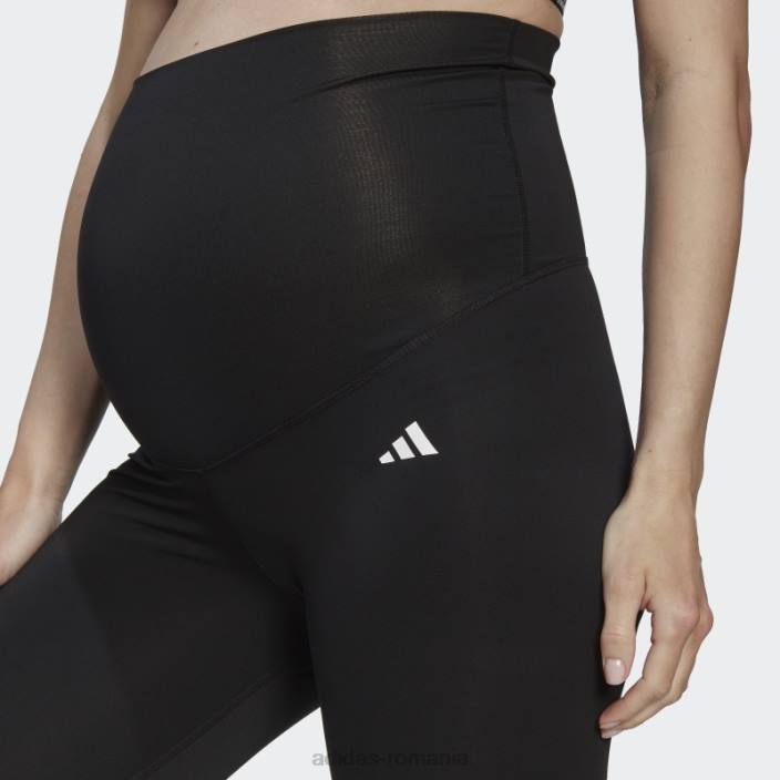 Adidas esențiale pentru antrenament jambiere 7/8 (maternitate) negru femei negru 2JBN9991