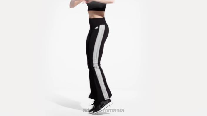 Adidas esențiale pentru antrenament jambiere evazate negre femei negru 2JBN16495