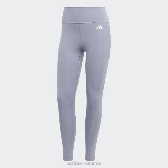 Adidas esențiale trenului violet argintiu jambiere 7/8 de mare intensitate femei violet argintiu 2JBN9749