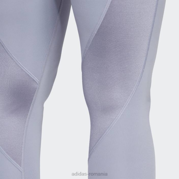 Adidas esențiale trenului violet argintiu jambiere 7/8 de mare intensitate femei violet argintiu 2JBN9749
