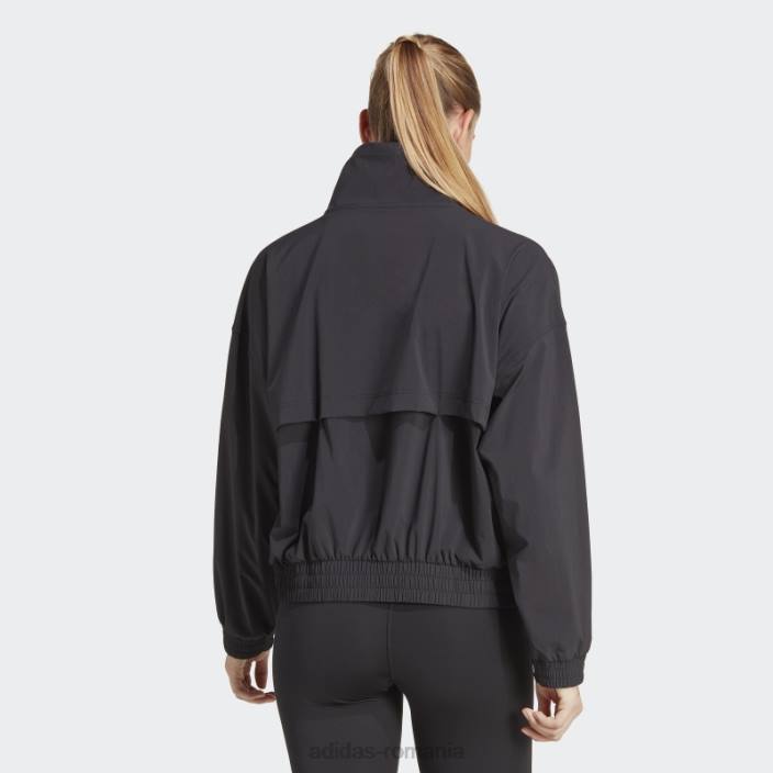 Adidas exercițiu de antrenament snacking jachetă de vânt negru adidas femei negru 2JBN9624
