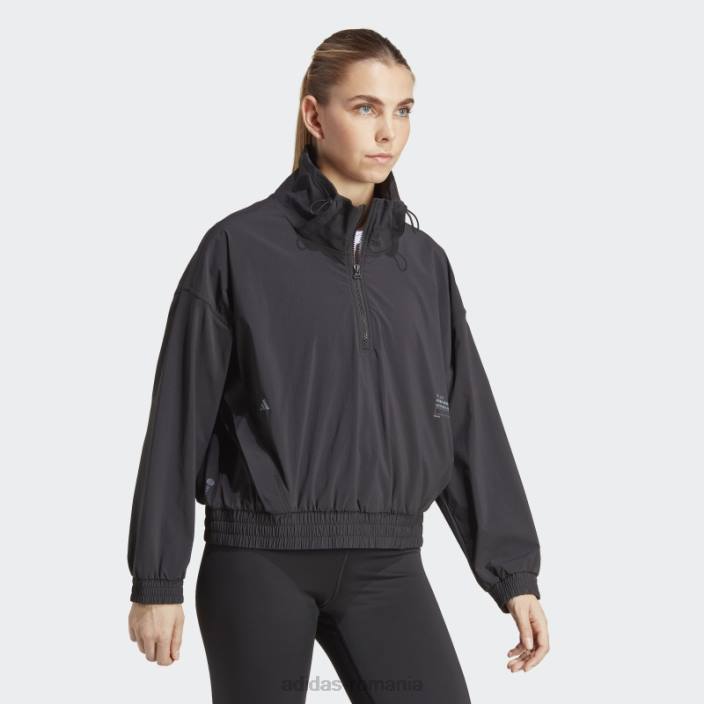 Adidas exercițiu de antrenament snacking jachetă de vânt negru adidas femei negru 2JBN9624