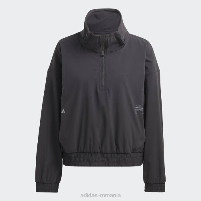 Adidas exercițiu de antrenament snacking jachetă de vânt negru adidas femei negru 2JBN9624