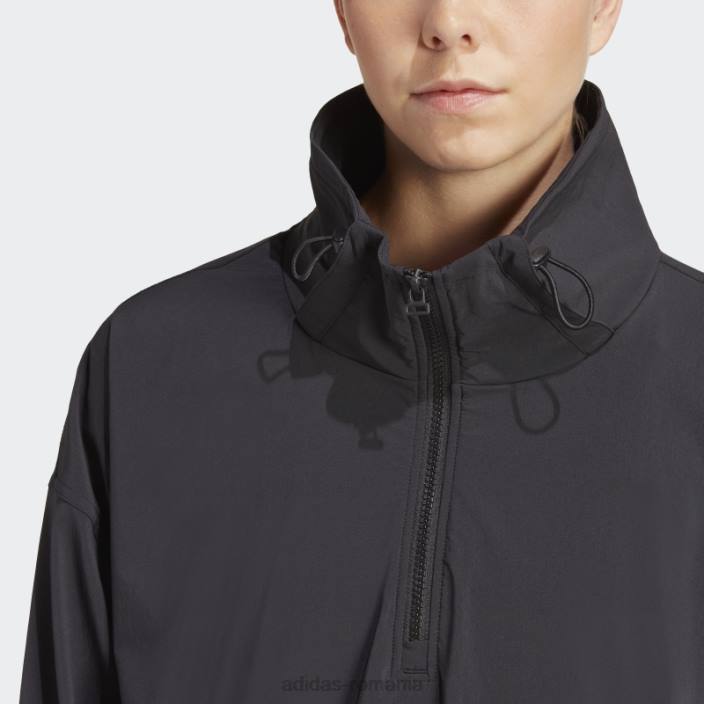 Adidas exercițiu de antrenament snacking jachetă de vânt negru adidas femei negru 2JBN9624