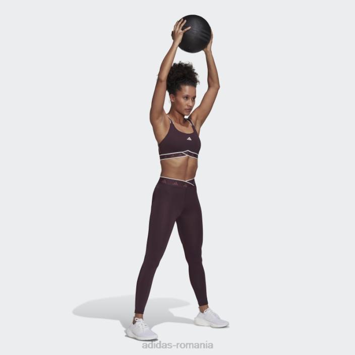 Adidas fashion powerimpact training sutien mediu techfit nuanță ecru femei nuanță maro/ecru 2JBN10651
