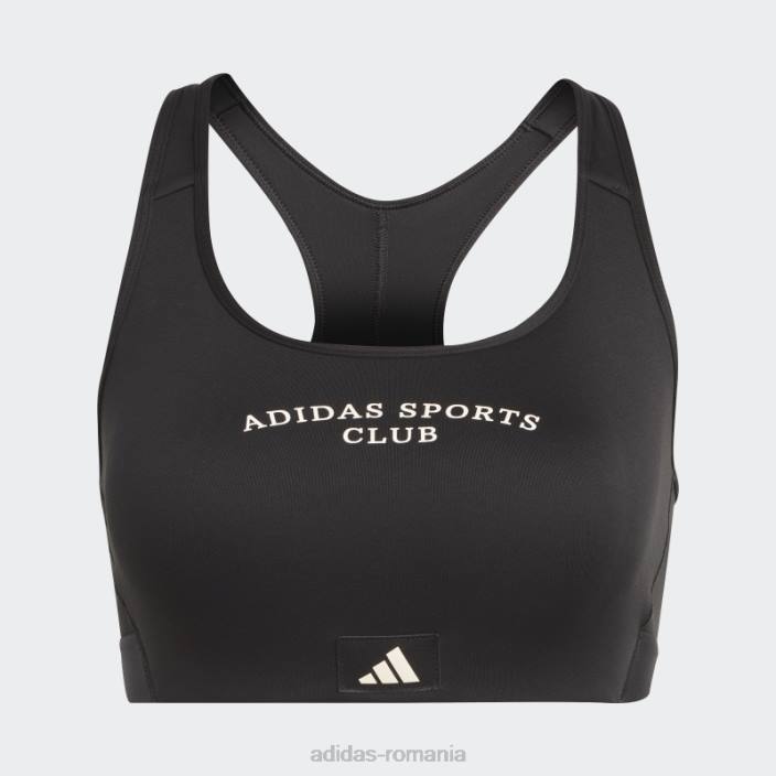 Adidas fashion sports club sutien mediu suport negru adidas femei negru 2JBN9642