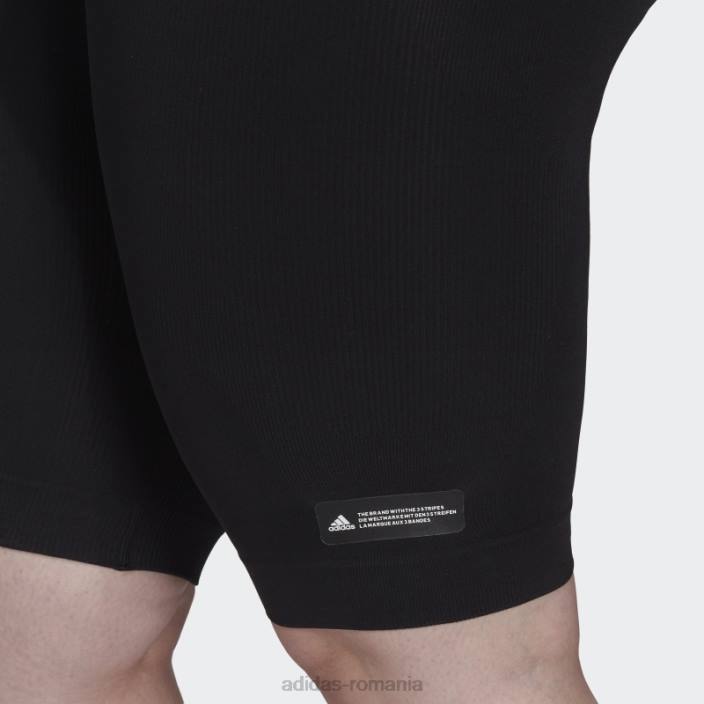 Adidas formotion sculpt biker colanti scurti (plus marime) negri femei negru 2JBN10646
