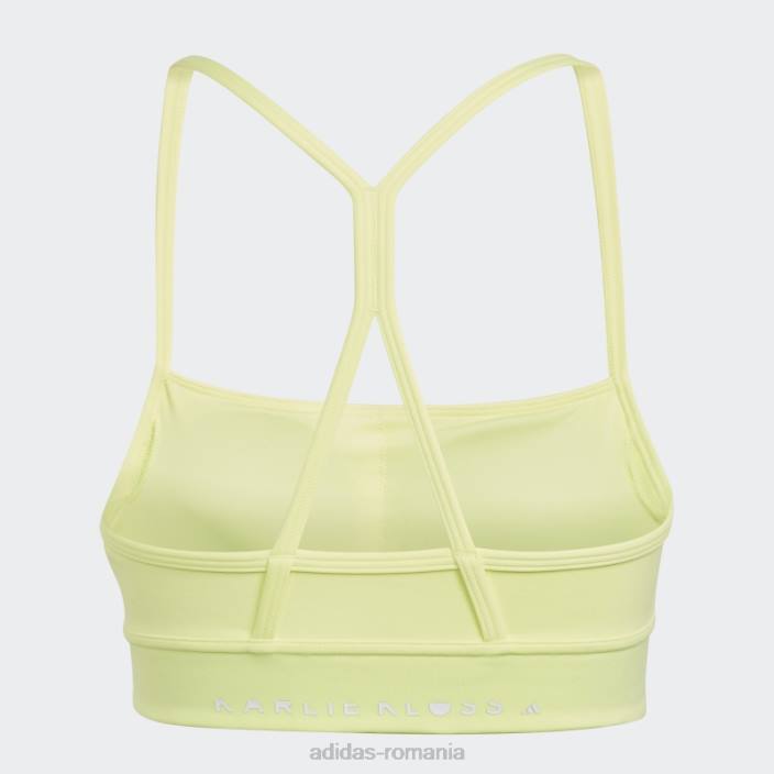 Adidas fulger galben x karlie kloss sutien de sustinere lumina moda femei lumina intermitent galben 2JBN2774