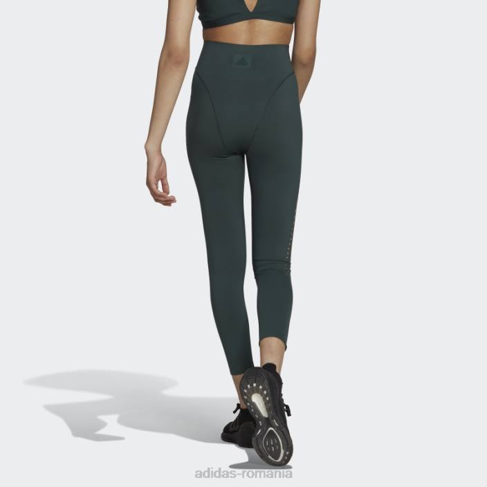 Adidas green optime training best of 7/8 leggings fashion femei verde 2JBN2680