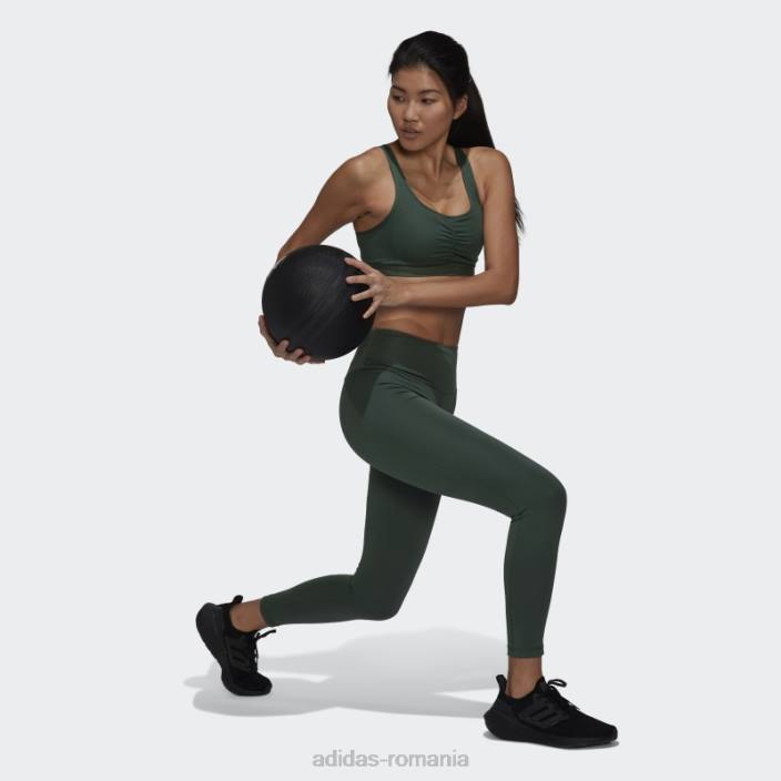 Adidas green oxide yoga essentials jambiere cu talie înaltă adidas femei oxid verde 2JBN10431