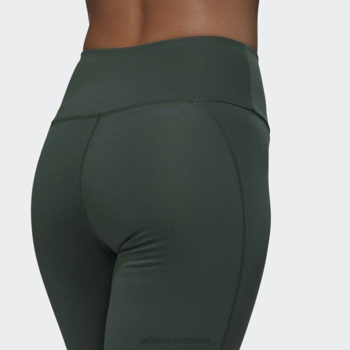 Adidas green oxide yoga essentials jambiere cu talie înaltă adidas femei oxid verde 2JBN10431