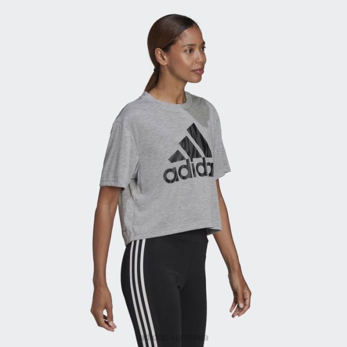 Adidas gri mediu aeroready conceput pentru a muta tricou adidas cu imprimeu tigru femei gri mediu 2JBN3699