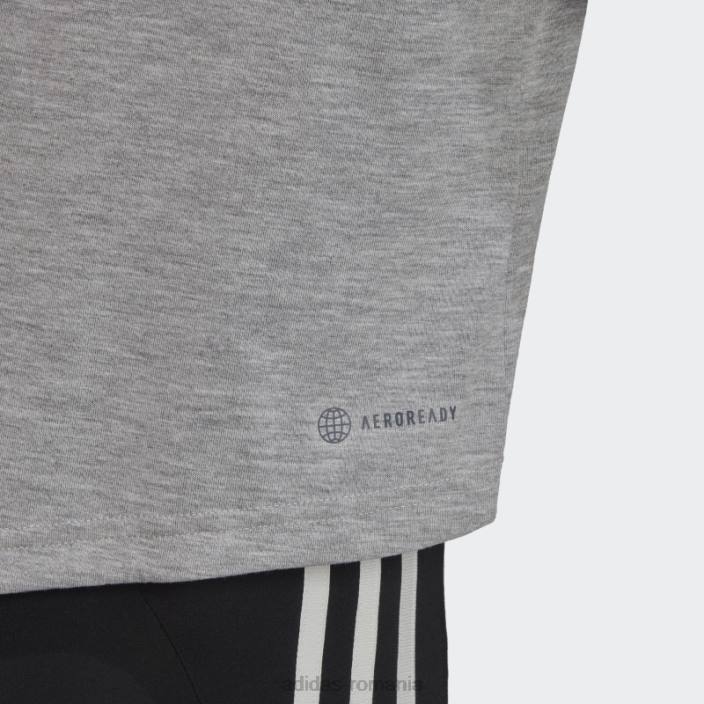 Adidas gri mediu aeroready conceput pentru a muta tricou adidas cu imprimeu tigru femei gri mediu 2JBN3699