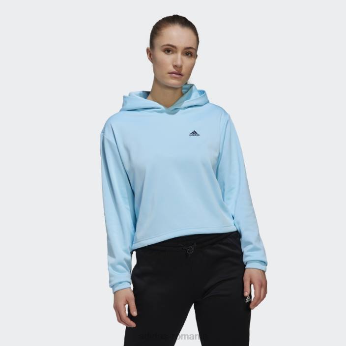 Adidas hanorac aeroready albastru femei cerneală albastră 2JBN10334