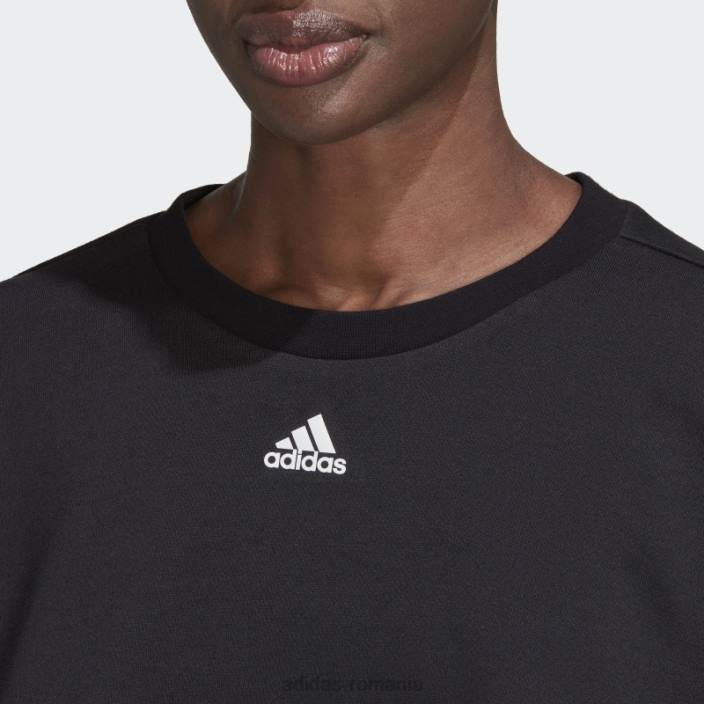 Adidas hanorac aeroready studio negru adidas femei alb negru 2JBN2970