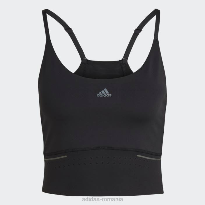 Adidas hiit 45 de secunde crop tank top negru femei negru/carbon 2JBN17576