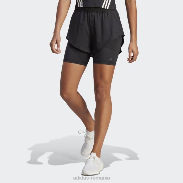 Adidas hiit heat.rdy training 2-in-1 pantaloni scurți negru adidas femei negru 2JBN9090