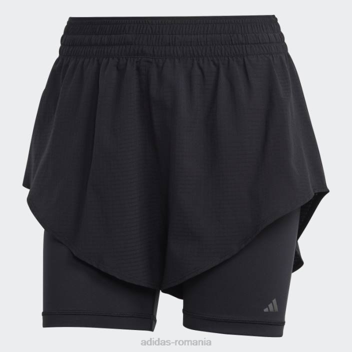 Adidas hiit heat.rdy training 2-in-1 pantaloni scurți negru adidas femei negru 2JBN9090