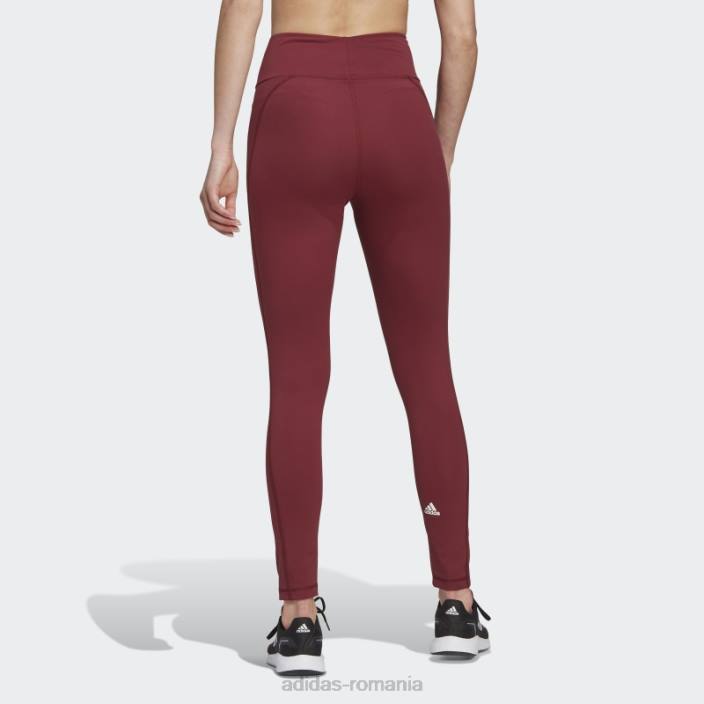 Adidas hot red yoga essentials jambiere cu talie înaltă femei roșu 2JBN9911