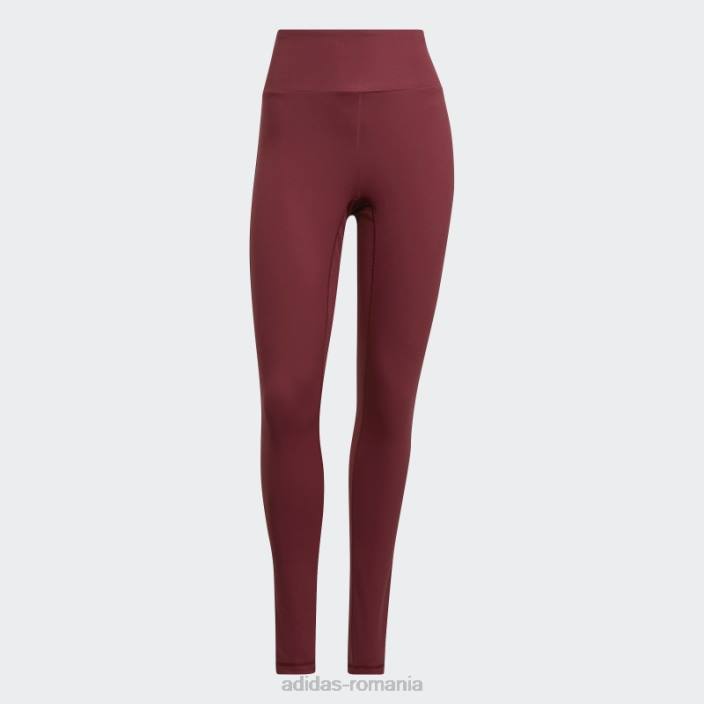 Adidas hot red yoga essentials jambiere cu talie înaltă femei roșu 2JBN9911