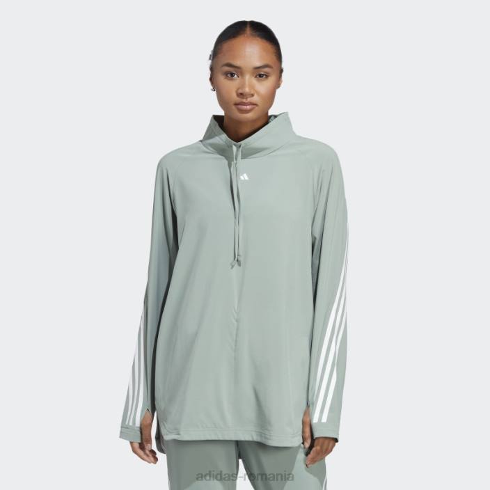 Adidas icoane tren cu acoperire completă verde argintiu femei verde argintiu/alb 2JBN9668
