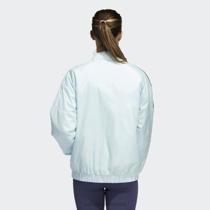 Adidas jacheta bomber x peloton hot mint femei mentă 2JBN10511