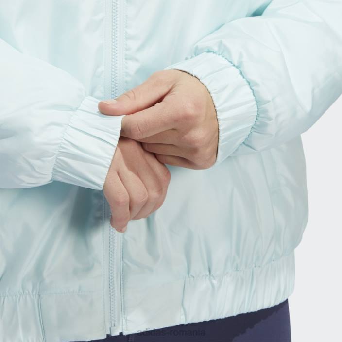 Adidas jacheta bomber x peloton hot mint femei mentă 2JBN10511