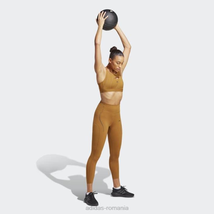 Adidas jambiere de antrenament hiit lux croite bronz femei bronz 2JBN9316