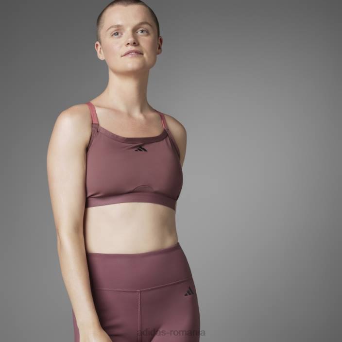 Adidas jambiere de yoga 7/8 de echilibru autentic burgundy femei Burgundia 2JBN10721