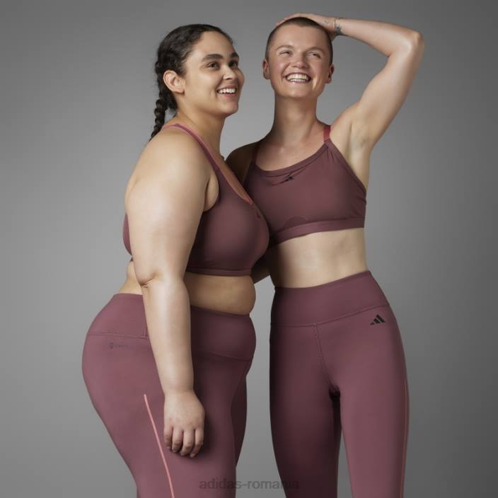 Adidas jambiere de yoga 7/8 de echilibru autentic burgundy femei Burgundia 2JBN10721