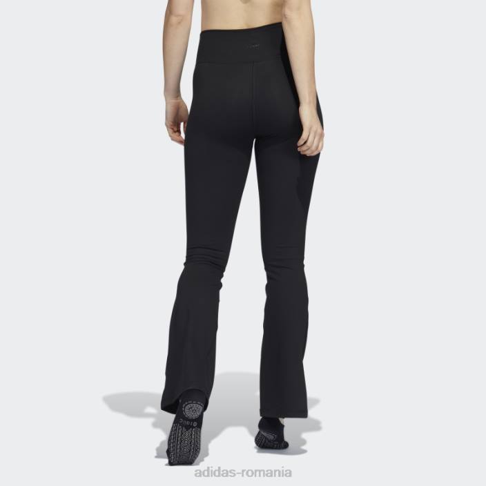 Adidas jambiere evazate de studio de yoga negre femei negru 2JBN8998