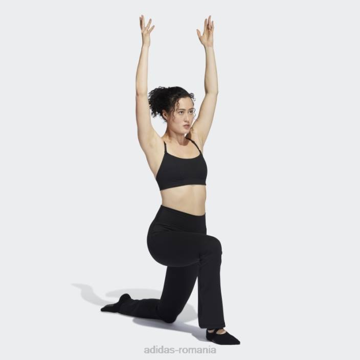 Adidas jambiere evazate de studio de yoga negre femei negru 2JBN8998